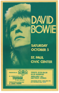 David Bowie Diamond Dogs-Era 1974 Minnesota Concert Poster affiche dessin 2