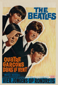 affiche BEATLES 4 Garcons Belge dessin