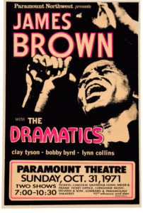 affiche James Brown dessin