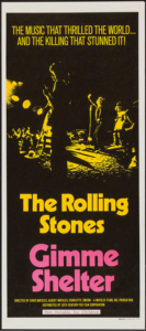 affiche ROLLING STONES GIMME SHELTER Australie Dessin