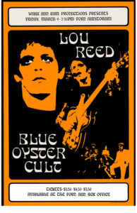 affiche boc lou reed dessin