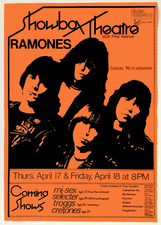 affiche ramones Seattle's Showbox Theater 1980 Dessin